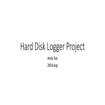 Hdlogger project 2014.Aug