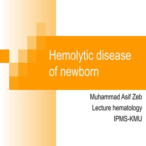 hemolytic disease of new born 
