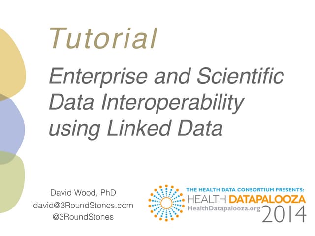 Enterprise & Scientific Data Interoperability Using Linked Data at the Health Datapalooza 2014