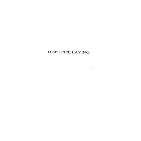Hdpe pipe laying  วิธีฝักกลบท่อ hdpe