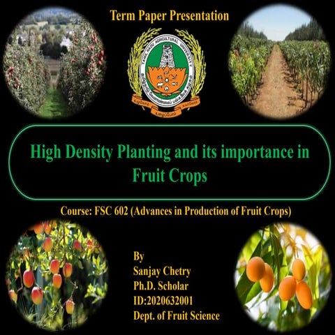 HDP in Fruit Crops (Sanjay Cherty).pptx