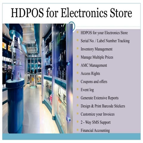 HDPOS smart for Electronic Store