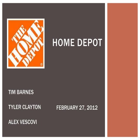 Home Depot Equity Valuation