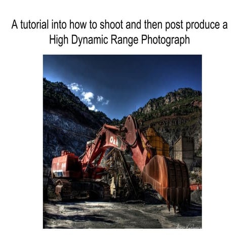 High dynamic range photographs