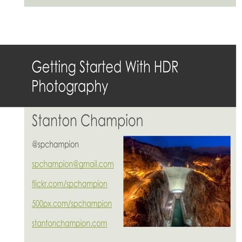 Getting Started with HDR Photography