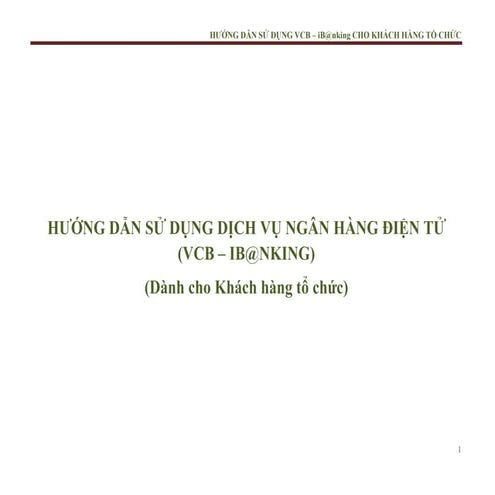 Hướng dẫn sử dụng ngân hàng điện tử đảm bảo an toàn