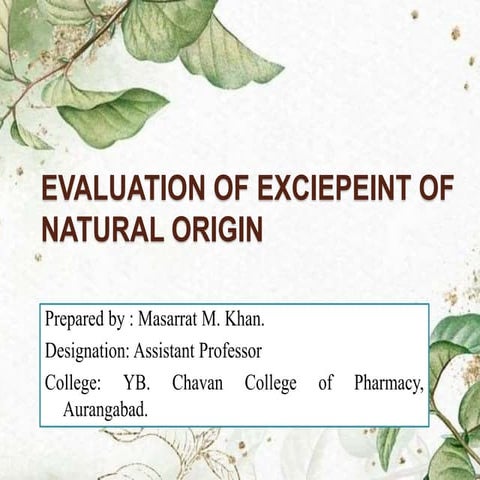 Evaluation of Acacia 