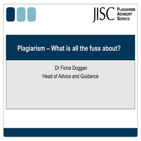 Identifying and preventing plagiarism: issues for HE tutors in FE Colleges