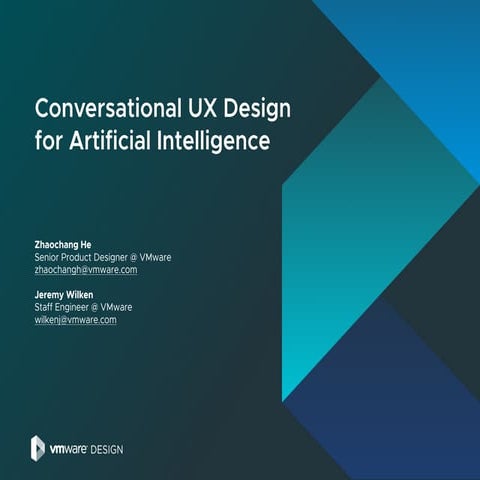 UX STRAT Europe 2019: Zhaochang He, VMware