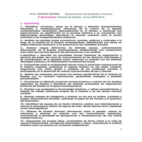 Historia de España 2 bachiller