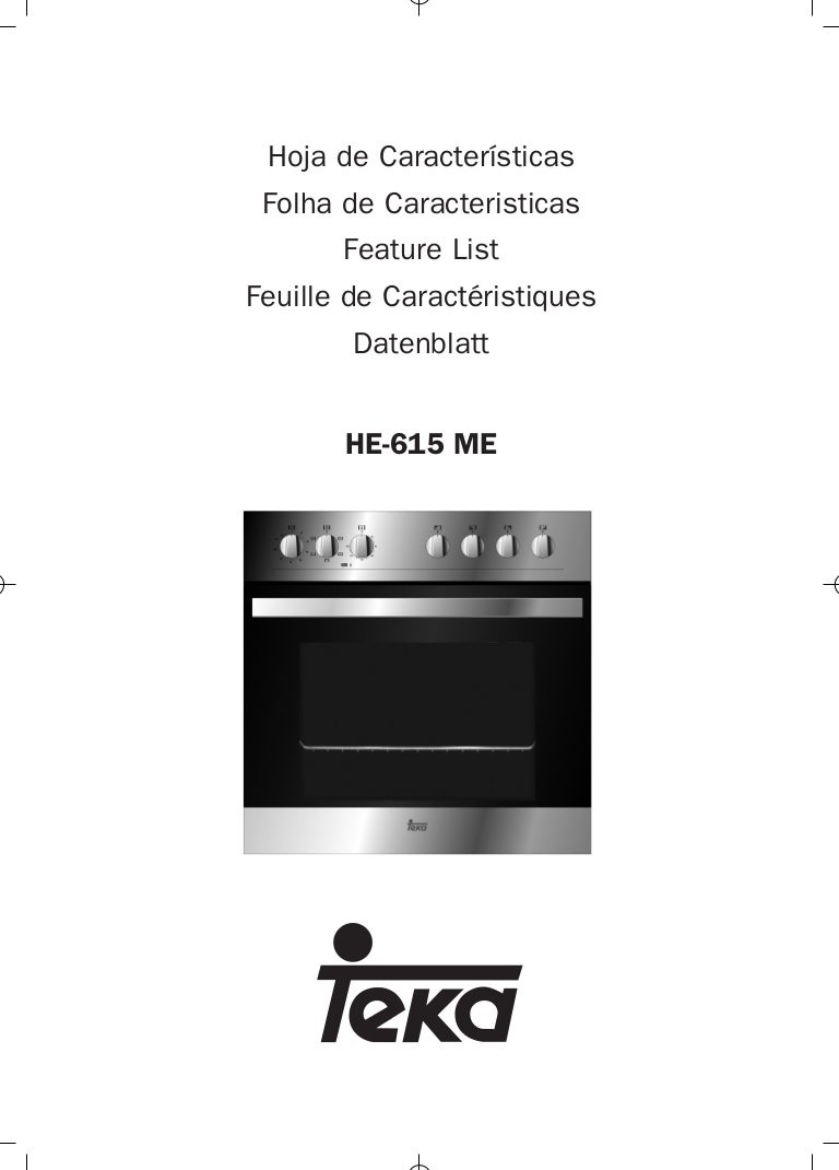 Horno Teka HE 615 ME