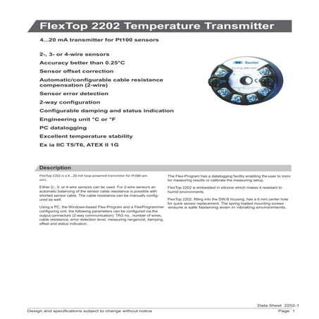 Head Mounted Temperature Transmitter