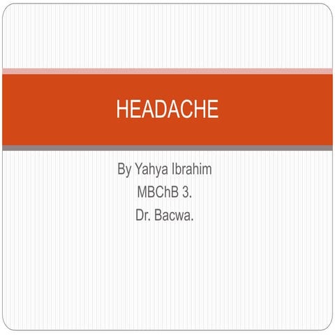 Headache | PPTX
