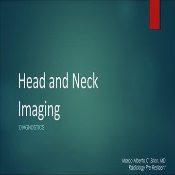 Head and Neck Imaging