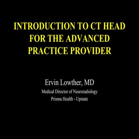 Head Ct Basics Lowther Pdf Ct Scan Basic Pdf