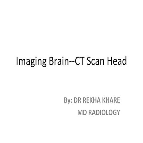 Head ct scan general part one