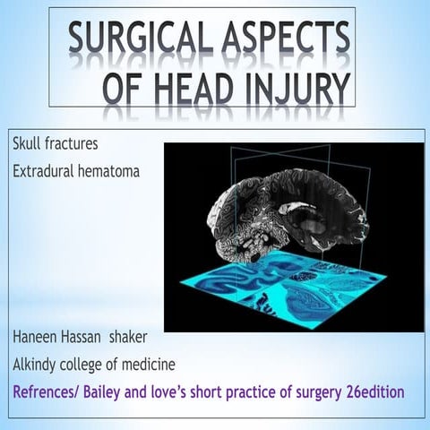 Head fractures & ;extradural hematoma