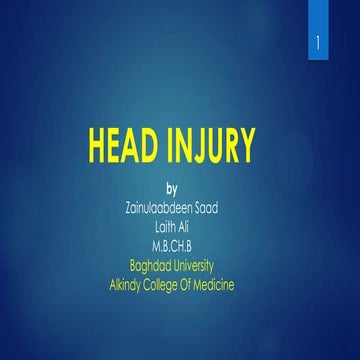 Head injury