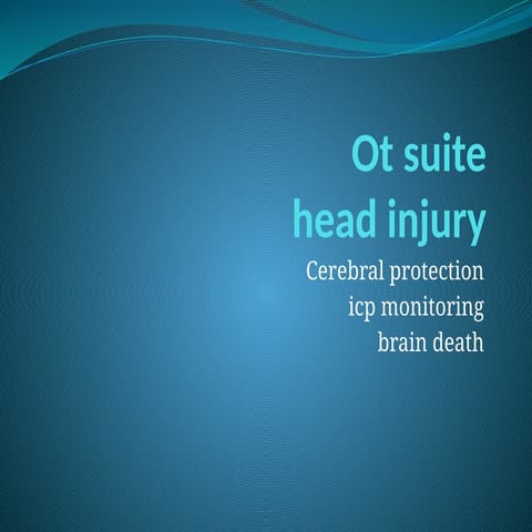 head injury (2).pptx in patient hospital setting | PPTX