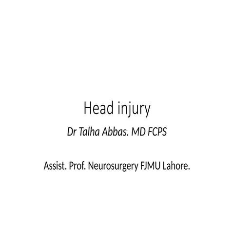 Comprehensive Overview of Head Injury: Cases, Diagnosis, and Management ...