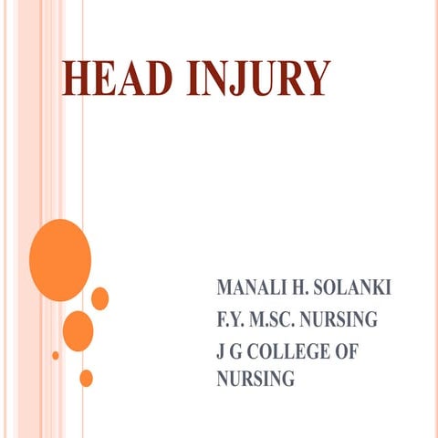 Head injury ppt