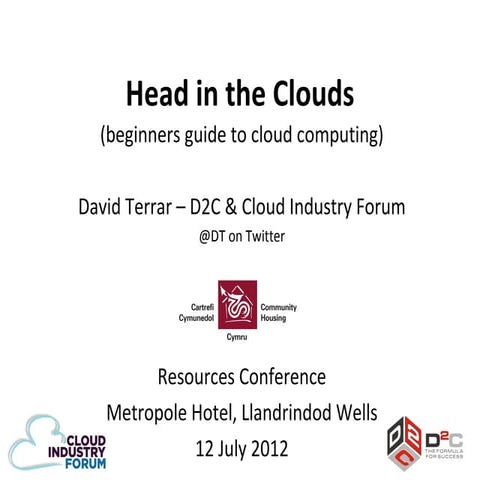 Head in the Clouds - intro to cloud - CHC Resources Conference