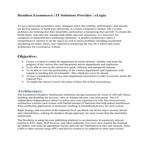 Headless Ecommerce IT Solutions Provider xLogia.pdf