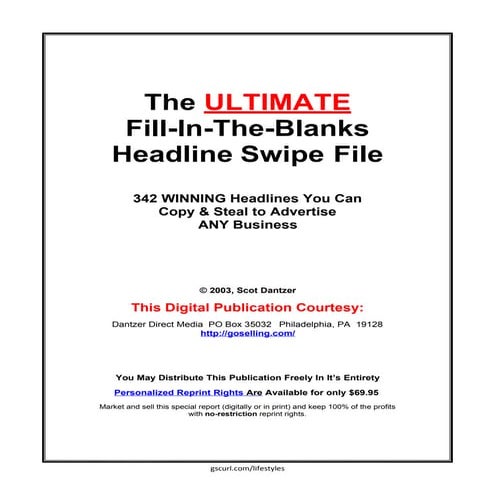 342 Headlines You Can Use