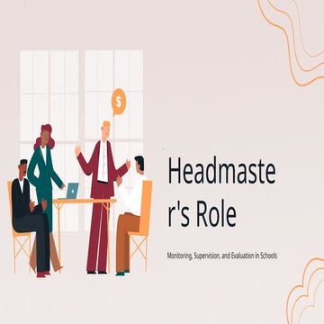 Head master duties and responsibilities | PPTX