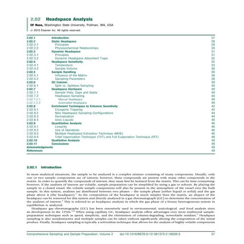 Headspace Analysis Comprehensive Sampling and Sample Preparation.pdf