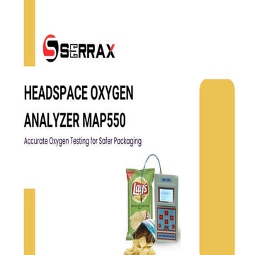 Serrax MAP550 Portable Headspace Oxygen Analyzer for Enhanced MAP ...