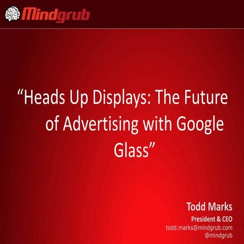 Heads Up Displays: The Future of Advertising with Google Glass