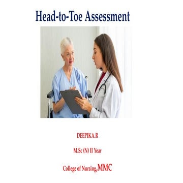 head to toe assessment. power point presentation