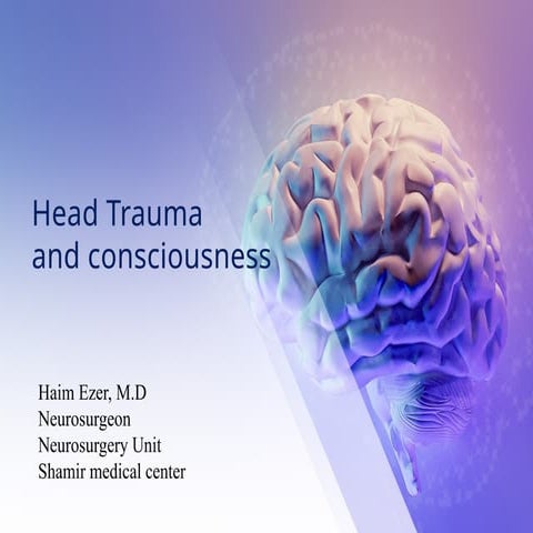Head Trauma presentation for med students