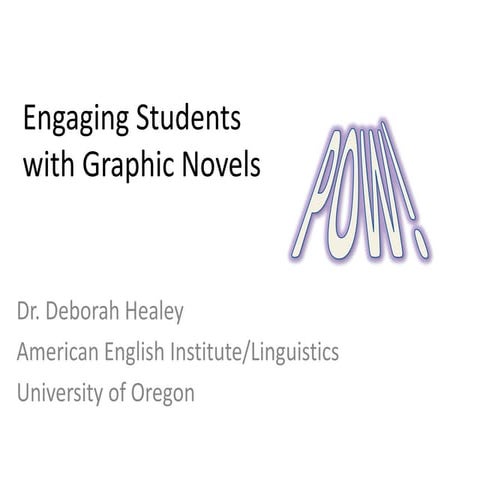 Healey engaging students with graphic novels