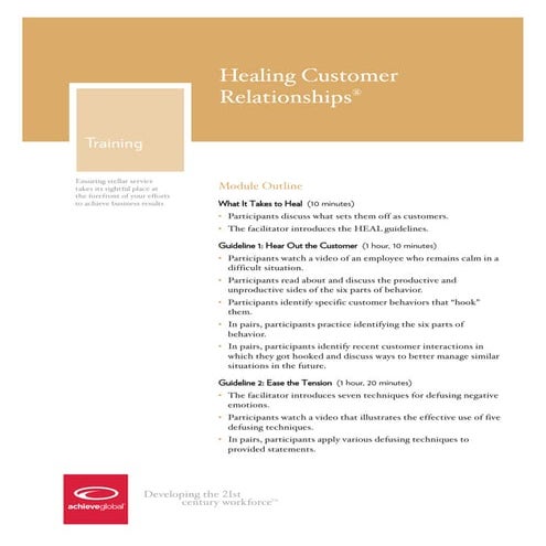 Healing Customer Relationships