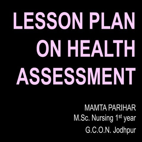 Health assessment