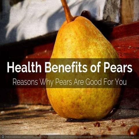 Health Benefits of Pears 