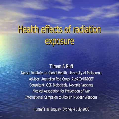 Health Effects Of Radiation Exposure