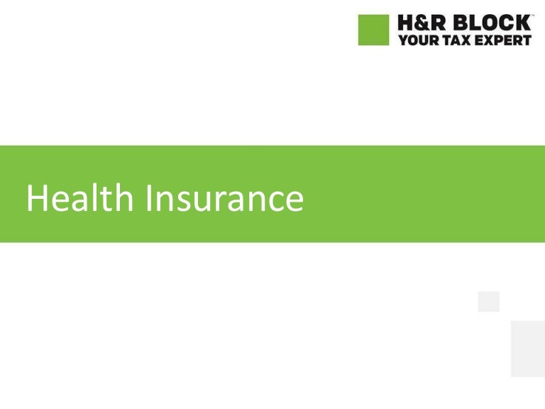 Tax Benefits with Health insurance