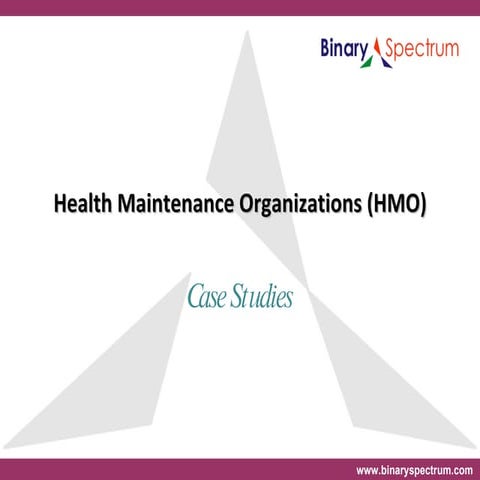 Health maintenance-organizations (hmo)