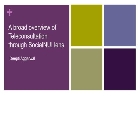 A broad overview of Tele-consultation through SocialNUI lens