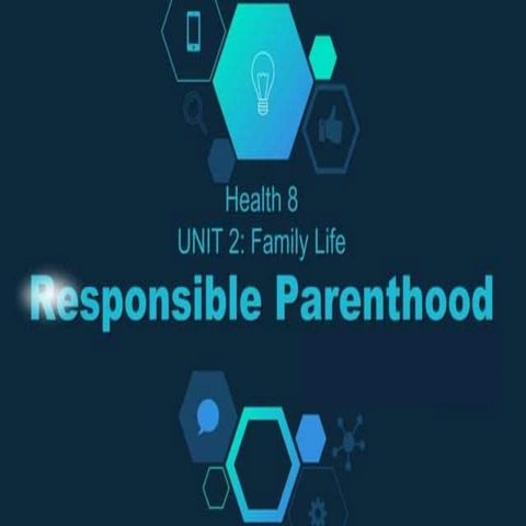 HEALTH-RESPONSIBLE PARENTHOOD. HEALTH 2ND QUARTER LESSON | PPTX