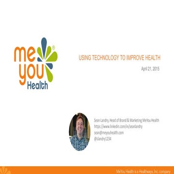 Improving Health through technology