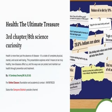 Health-The-Ultimate-Treasure (1).pdf/8th class science curiosity /samyans edu...