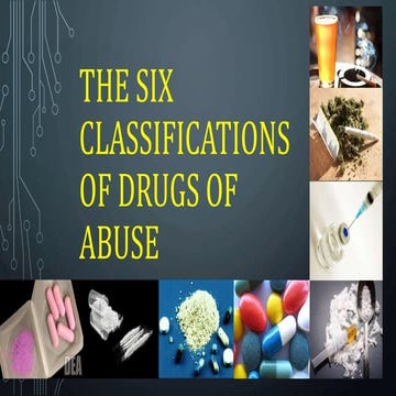 The Six Classifications of Drugs of Abuse (Grade 9 (Mapeh) Health Lesson)