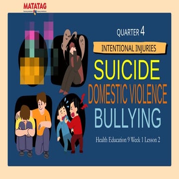 Health9_Q4 PPT_Week 1_Lesson 2 (Intentional Injuries-Suicide-Domestic ...