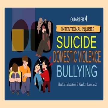 Health9_Q4 PPT_Week 1_Lesson 2 (Intentional Injuries-Suicide-Domestic ...