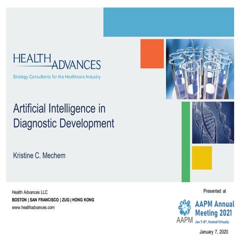 Health advances ai in diagnostic development