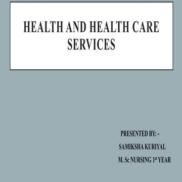 HEALTH AND HEALTH CARE SERVICES.pptx